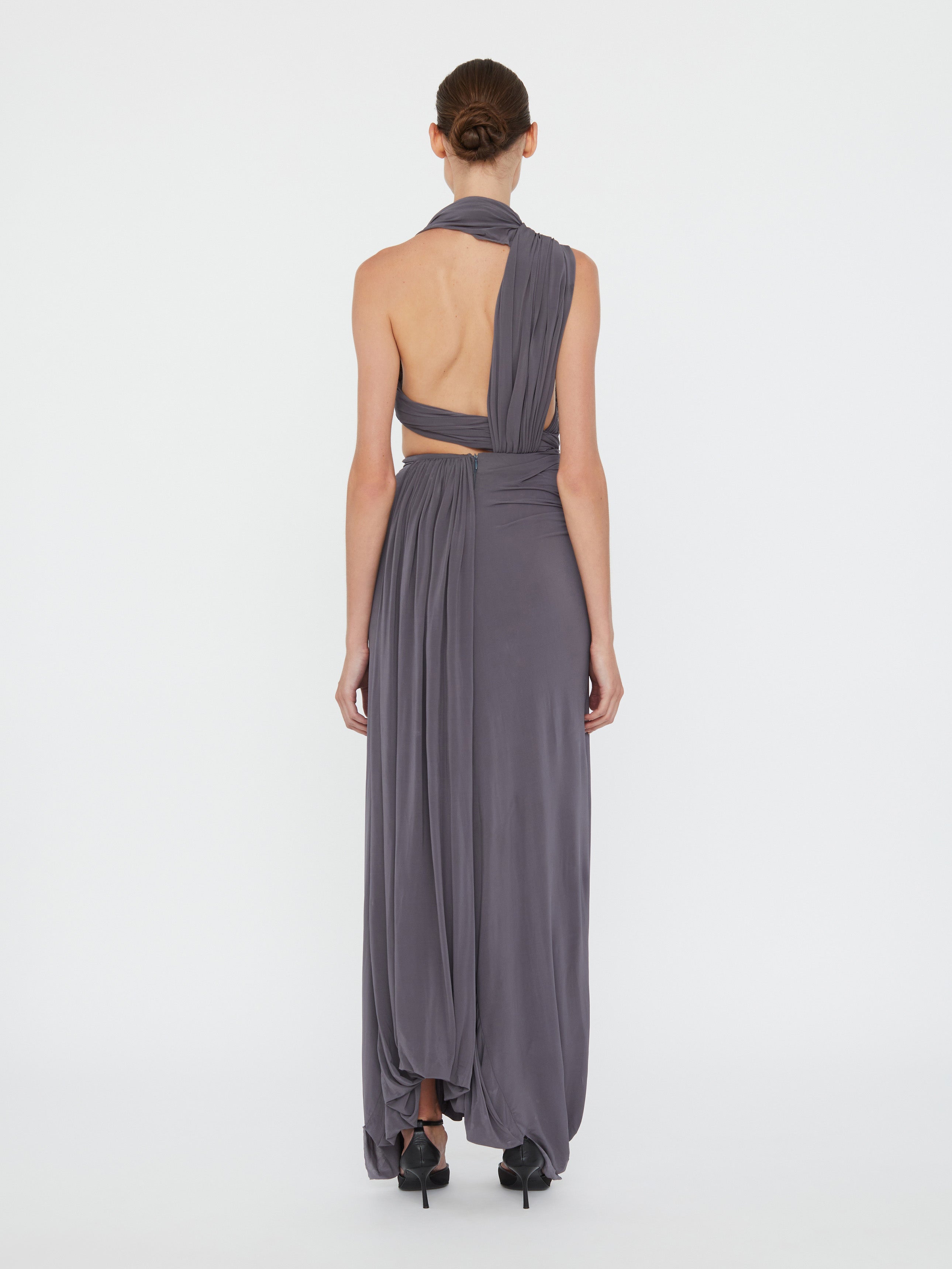 Sculptured Loop Drape Skirt