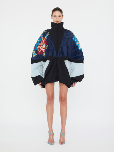 Hibiscus 2 Way Pleated Spray Jacket