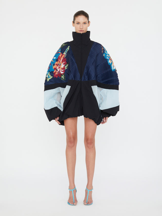 Hibiscus 2 Way Pleated Spray Jacket