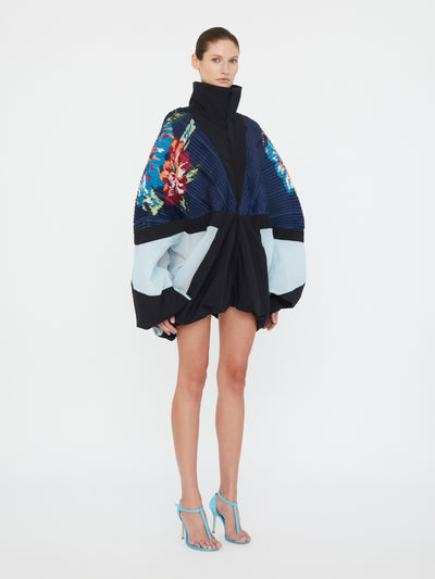 Hibiscus 2 Way Pleated Spray Jacket