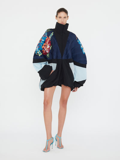 Hibiscus 2 Way Pleated Spray Jacket