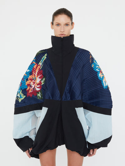 Hibiscus 2 Way Pleated Spray Jacket