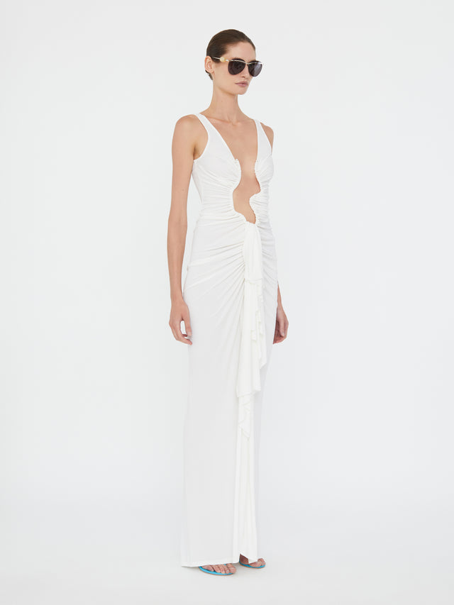 Salacia Jersey Drape Dress