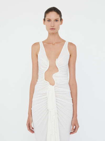 Salacia Jersey Drape Dress