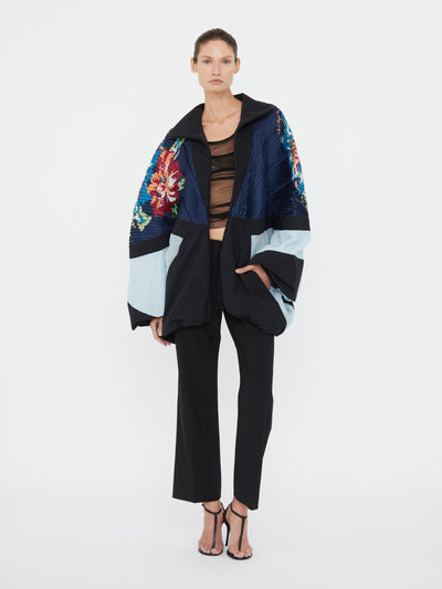Hibiscus 2 Way Pleated Spray Jacket