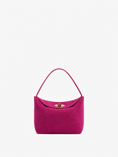 Turnlock Suede Mini Bag