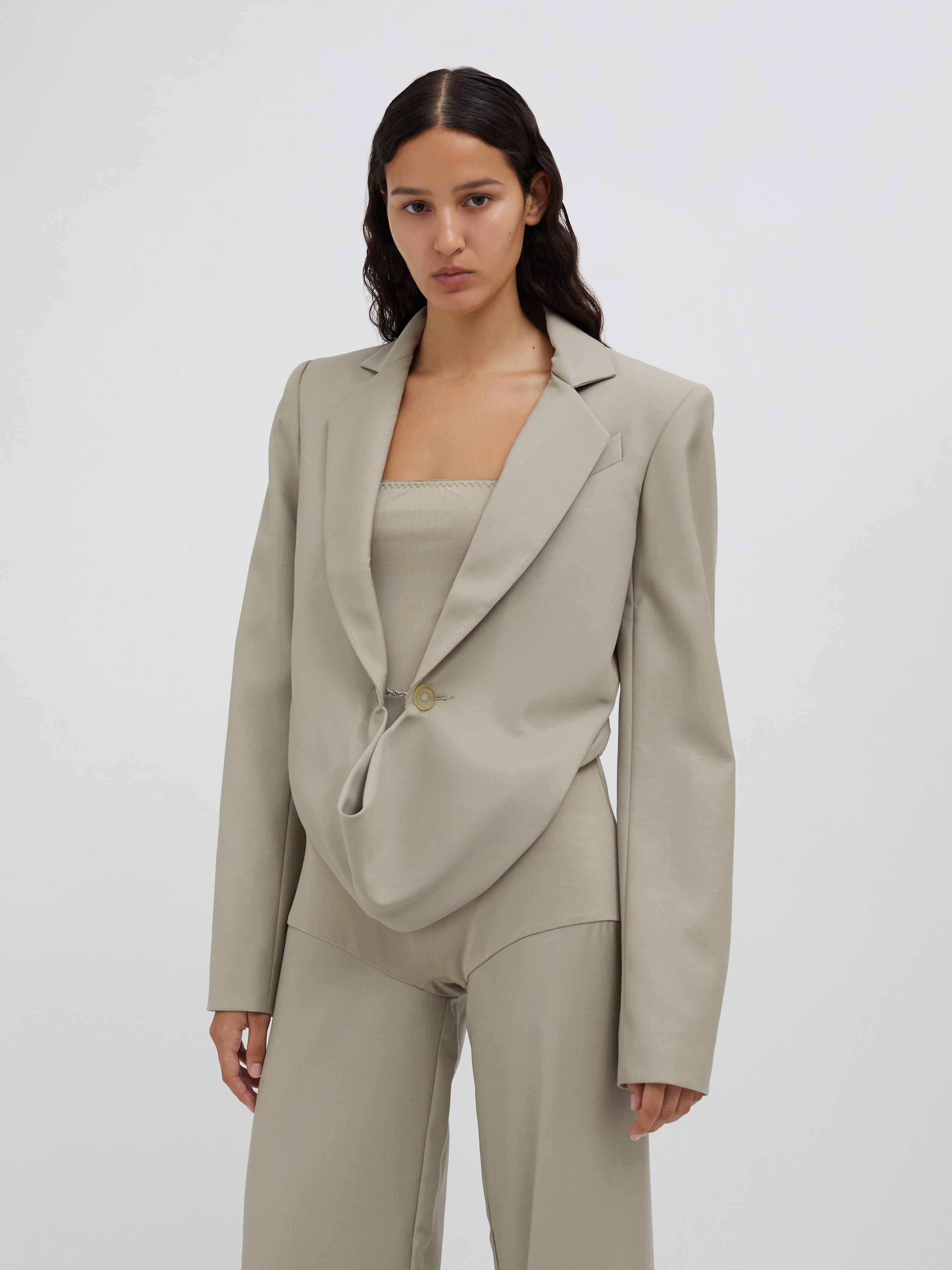 Talus Scoop Front Crop Blazer