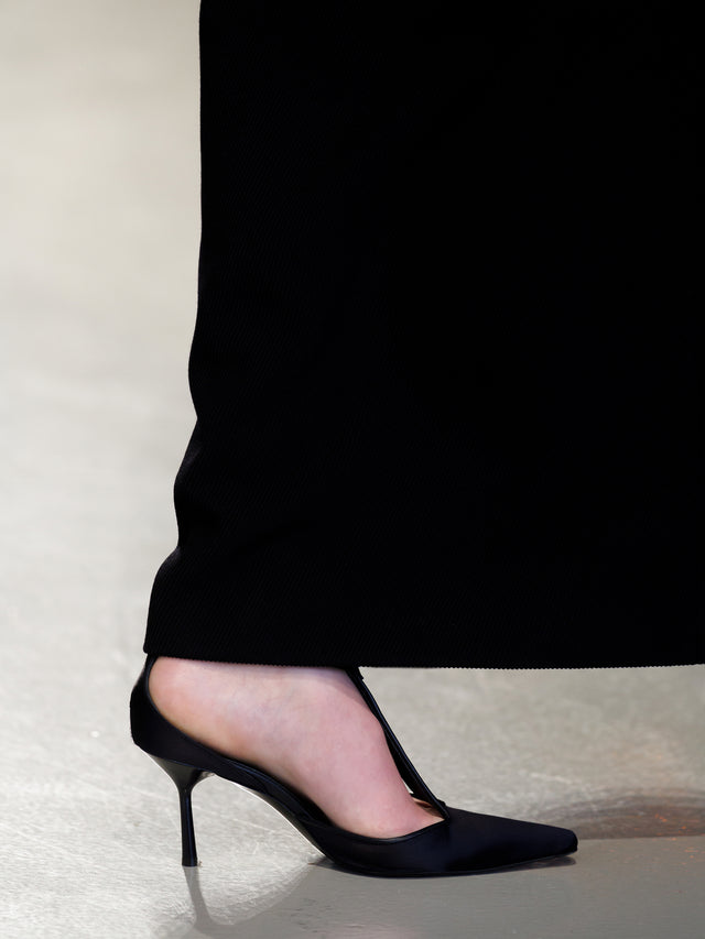 T-Bar Satin Heel