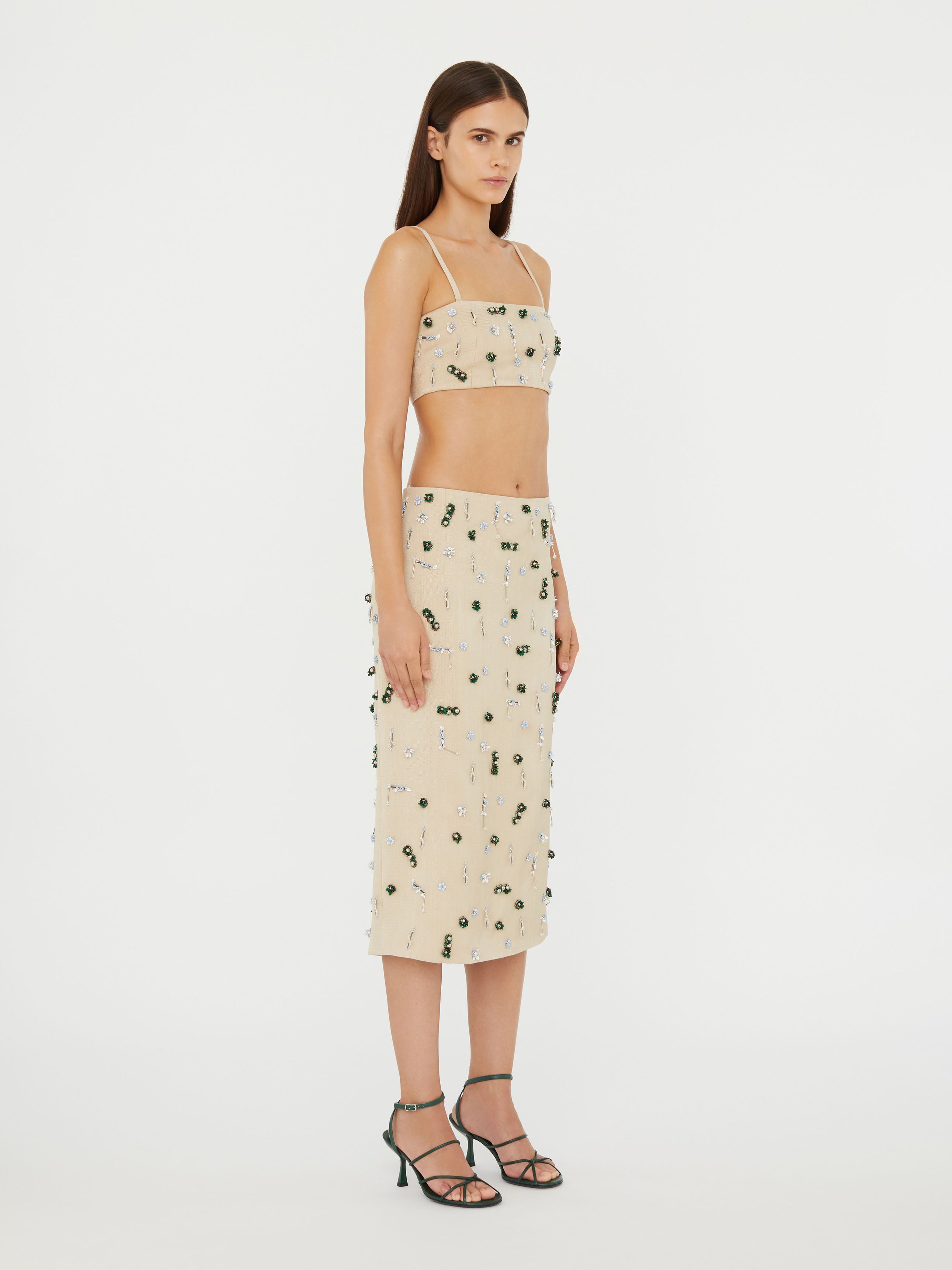 Embla Beaded Midi Skirt