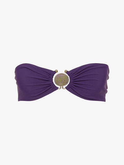 Mineral Stone Side Ruched Bandeau