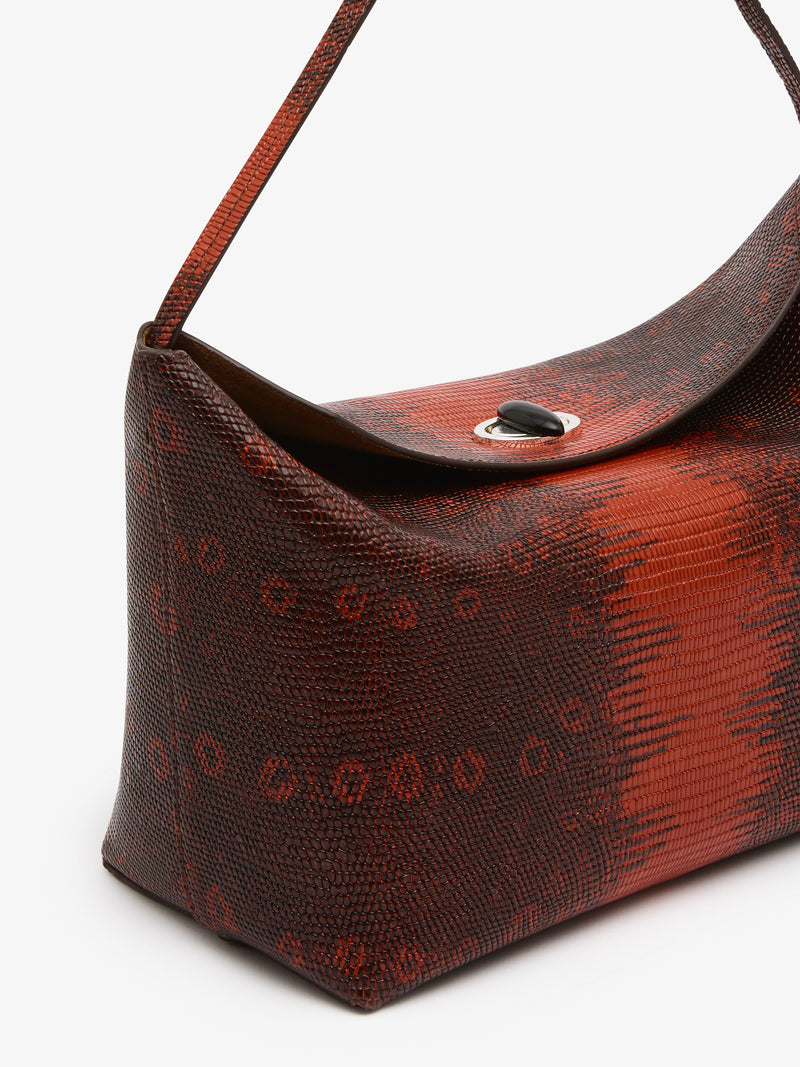 Turnlock Lizard Shoulder Bag - Image 2