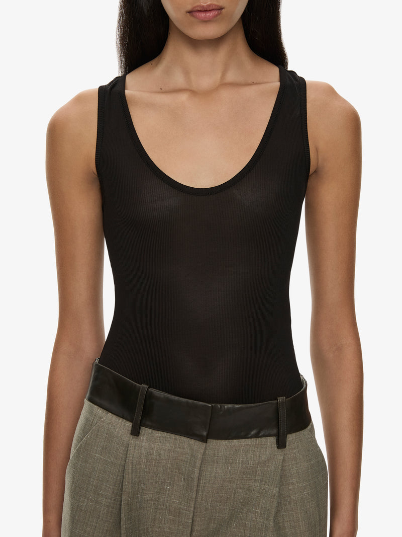 Tropical Wool Leather Waisted Trouser - Image 2