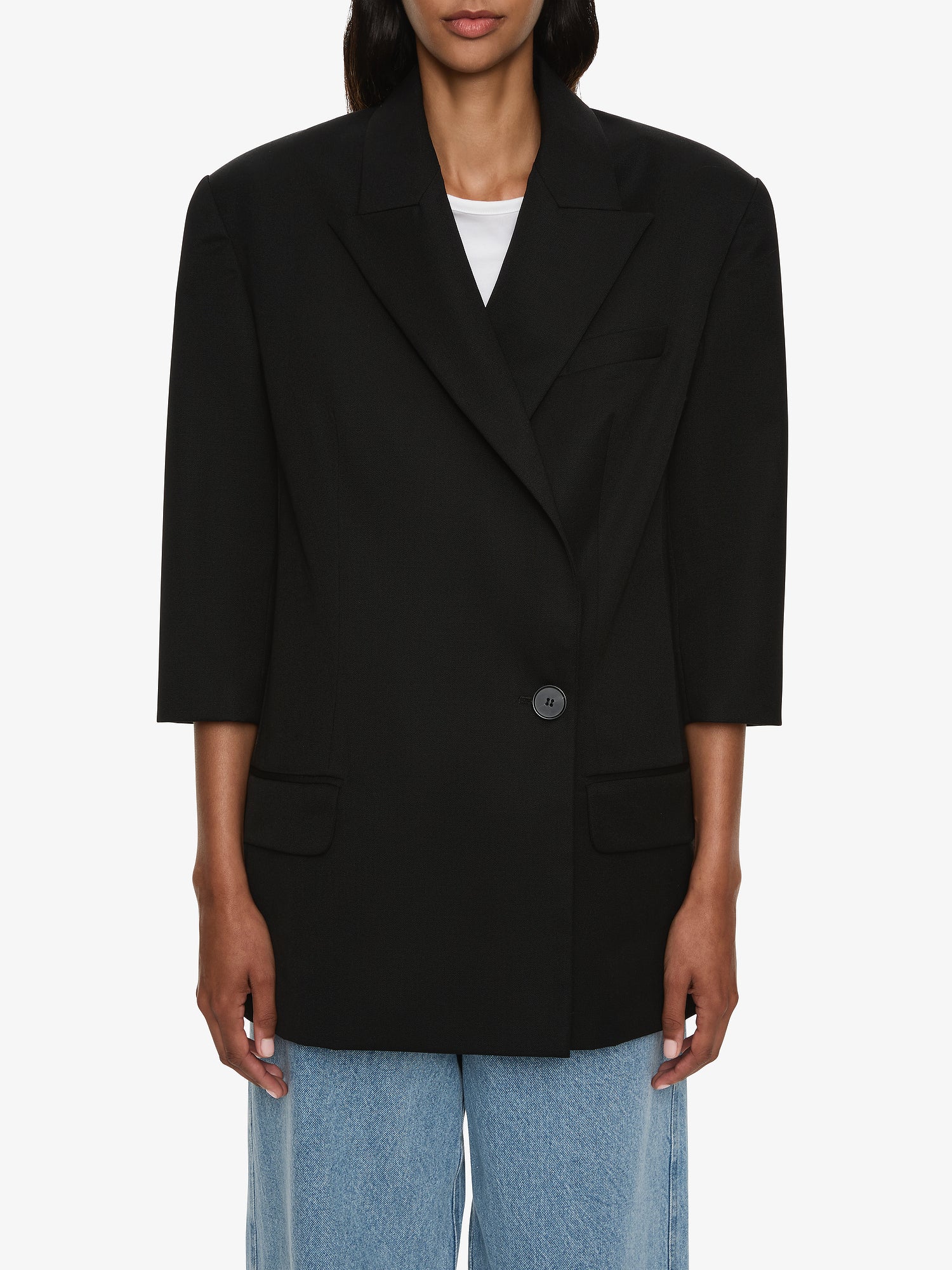 Didion Tailored Crop Sleeve Blazer