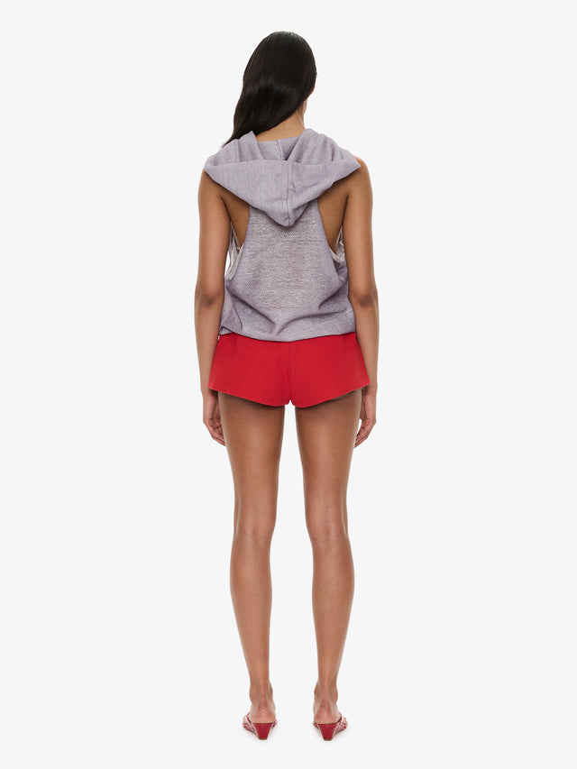 Piled Hooded Top