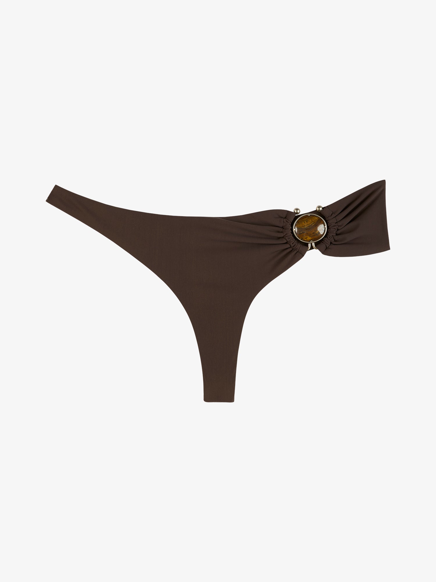 Mineral Stone Side Ruched High Brief