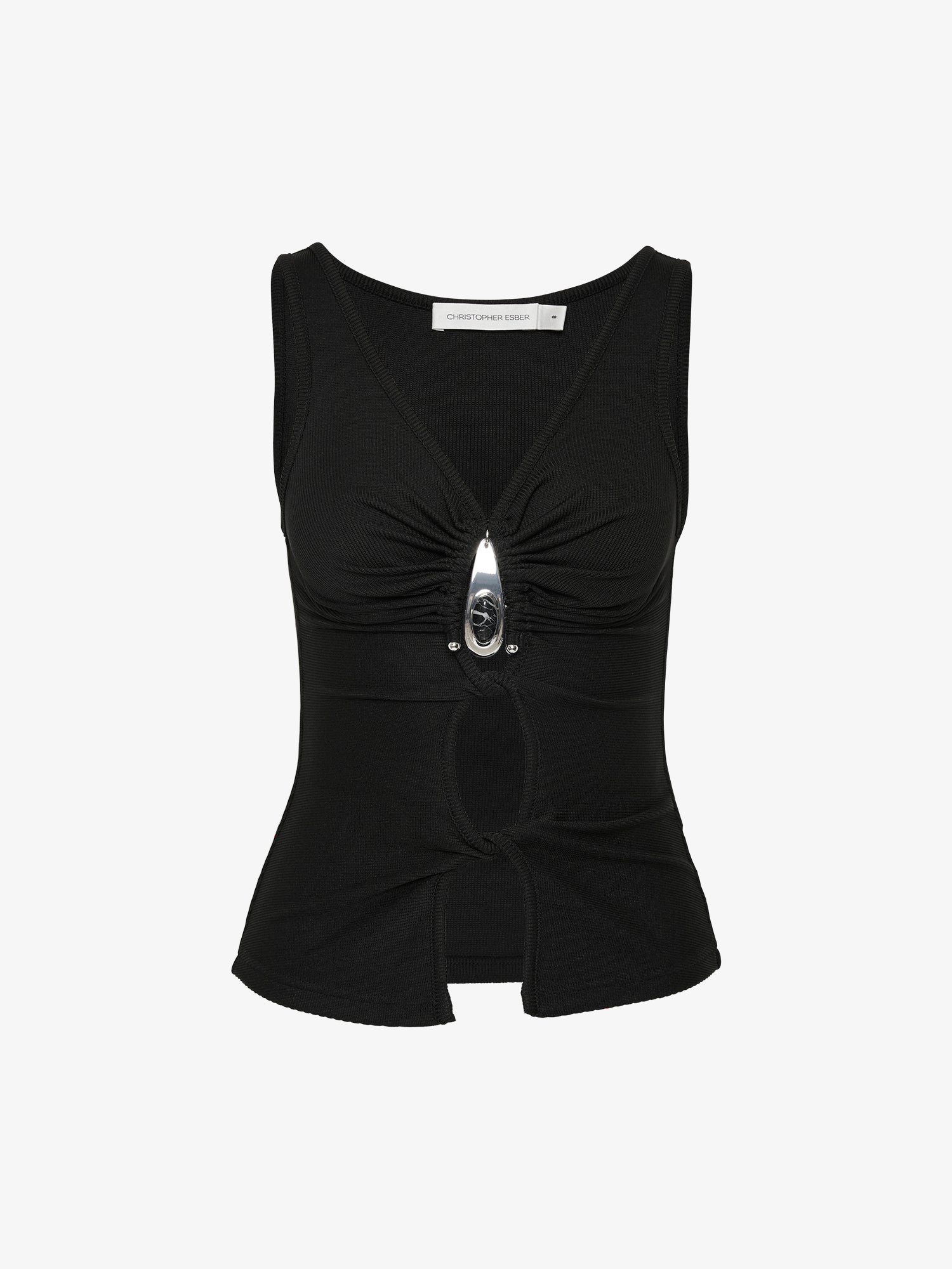 Crystal Pendant Open Twist Tank