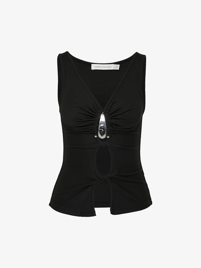 Crystal Pendant Open Twist Tank