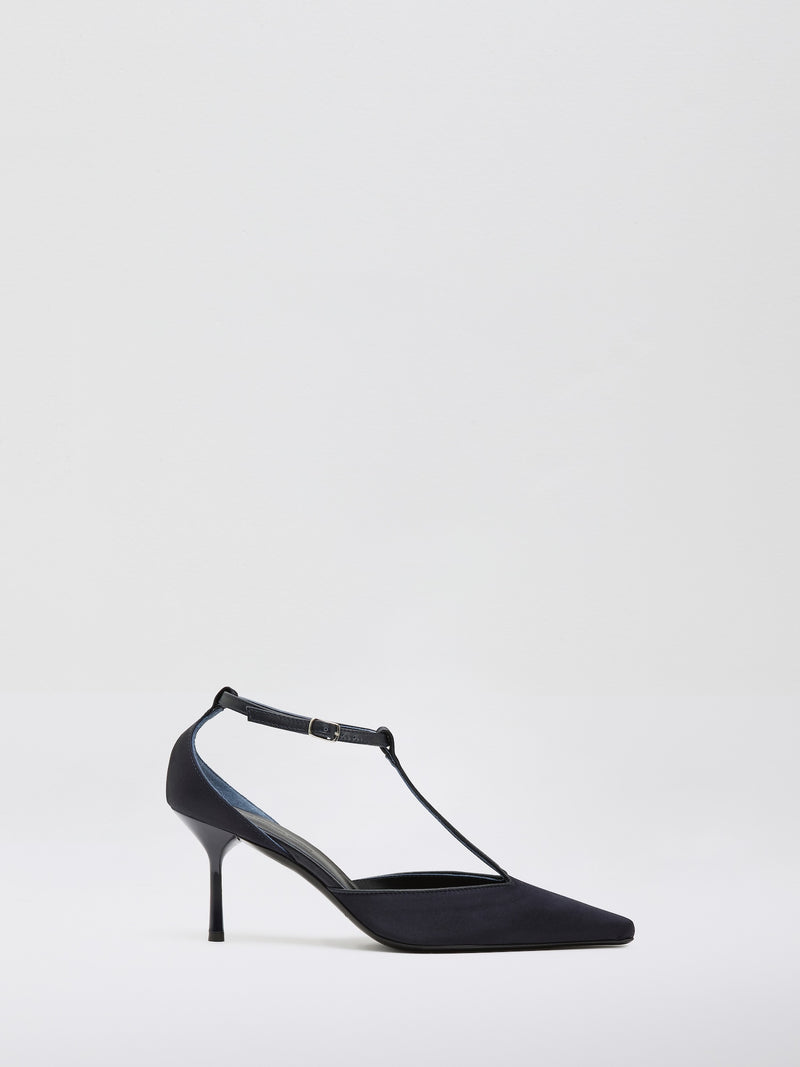 T-Bar Satin Heel - Image 1