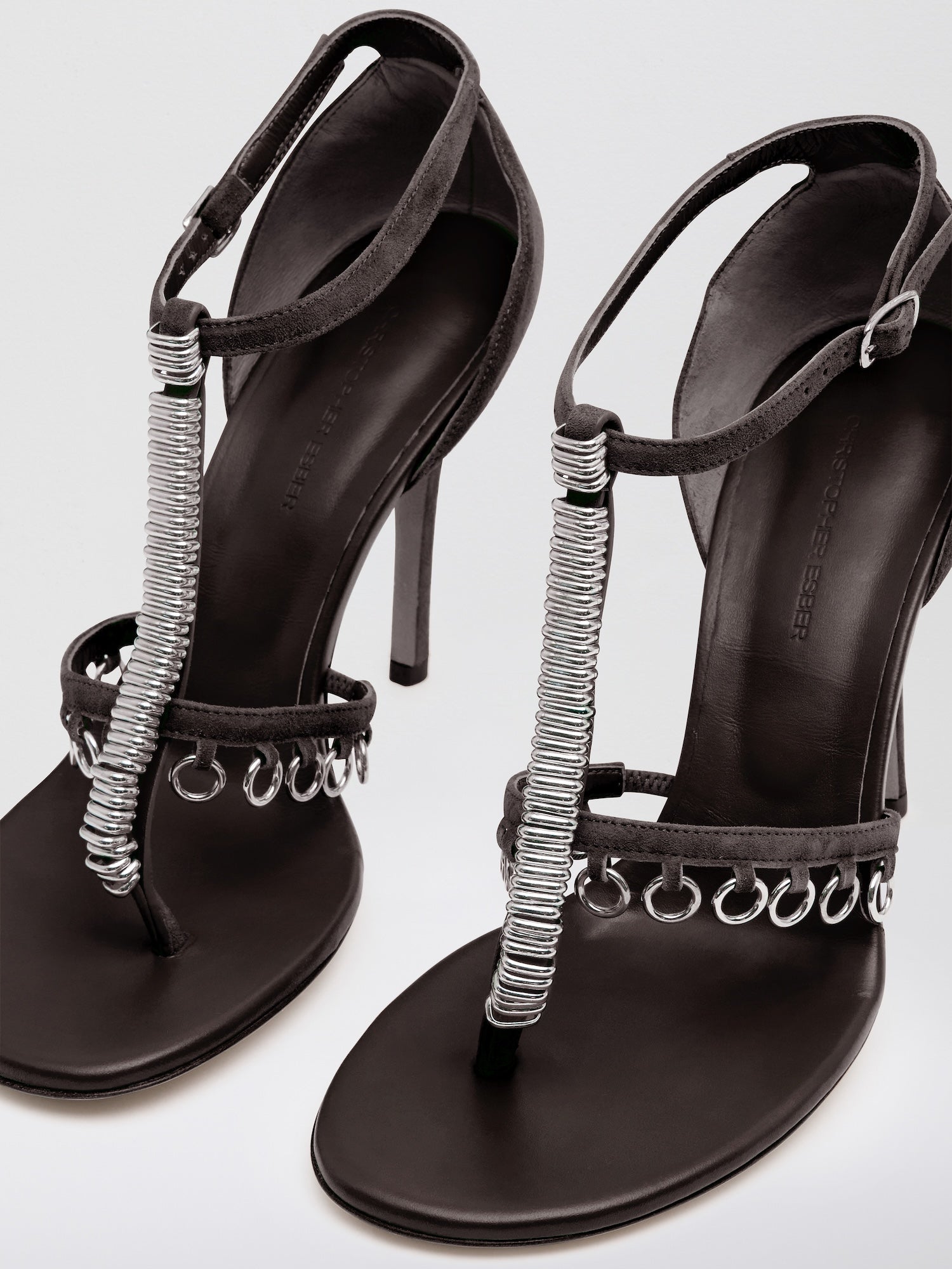 Ludo Pierced Suede Heel