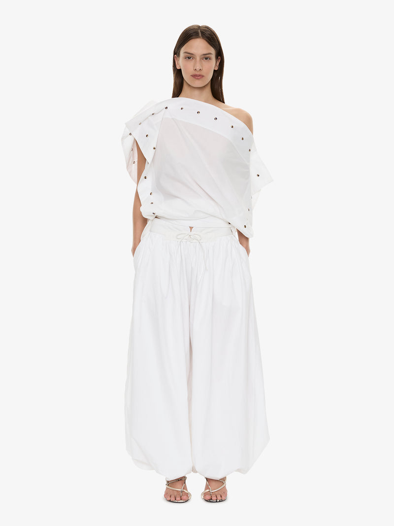 Spiral Stone Snap Poplin Top - Image 2