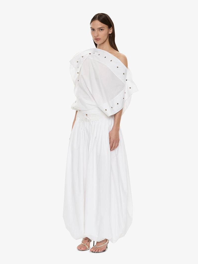 Spiral Stone Snap Poplin Top - Image 4