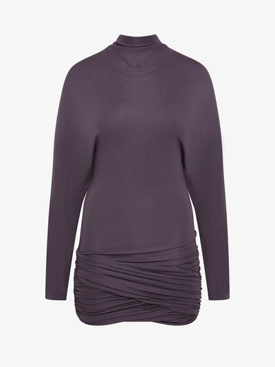 Luna Draped Jersey Mini Dress