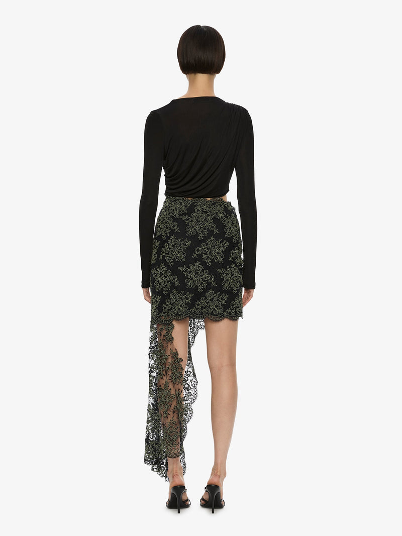 Verve Twisted Tee Lace Long Sleeve Dress - Image 5