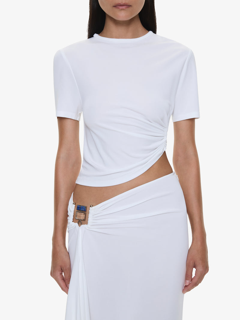 Bezel Quartz Ruched Tee - Image 4