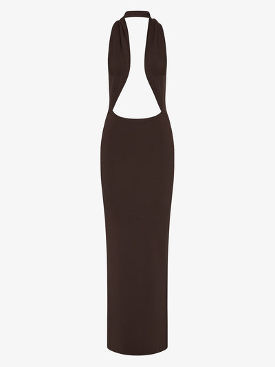 Slope Knit Halter Dress