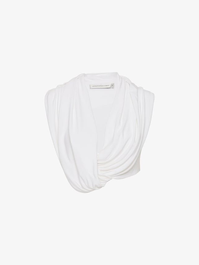 Interlock Jersey Drape Top
