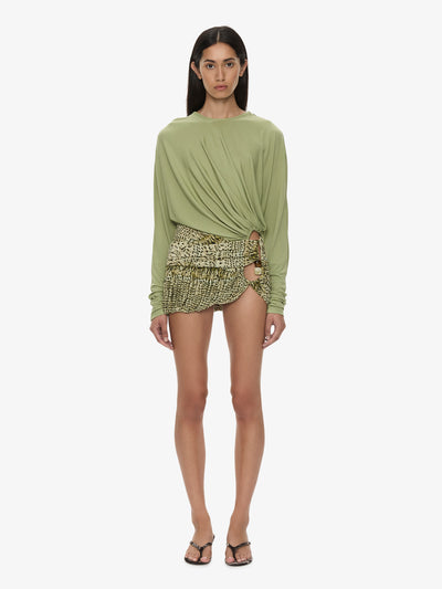 Beach Glass Bubble Mini Skirt