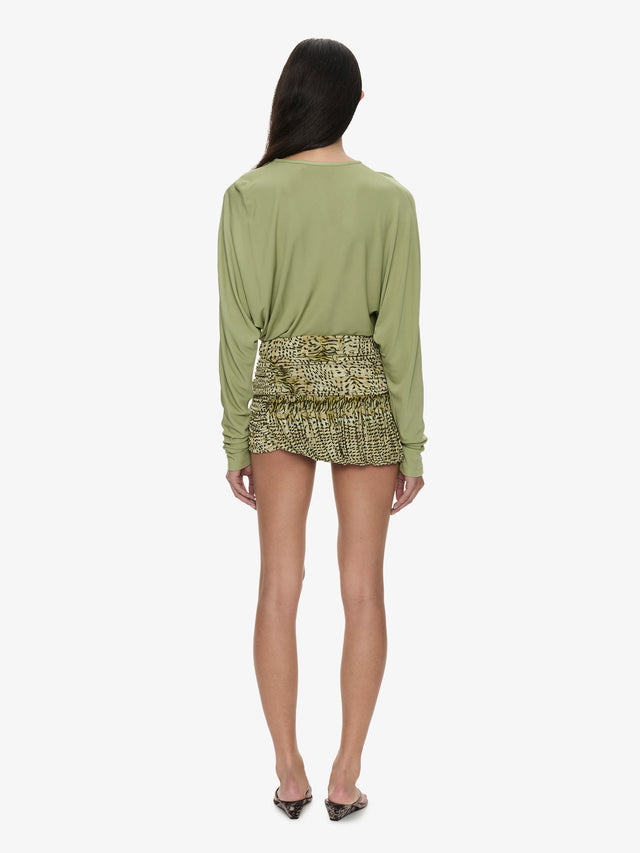 Beach Glass Bubble Mini Skirt