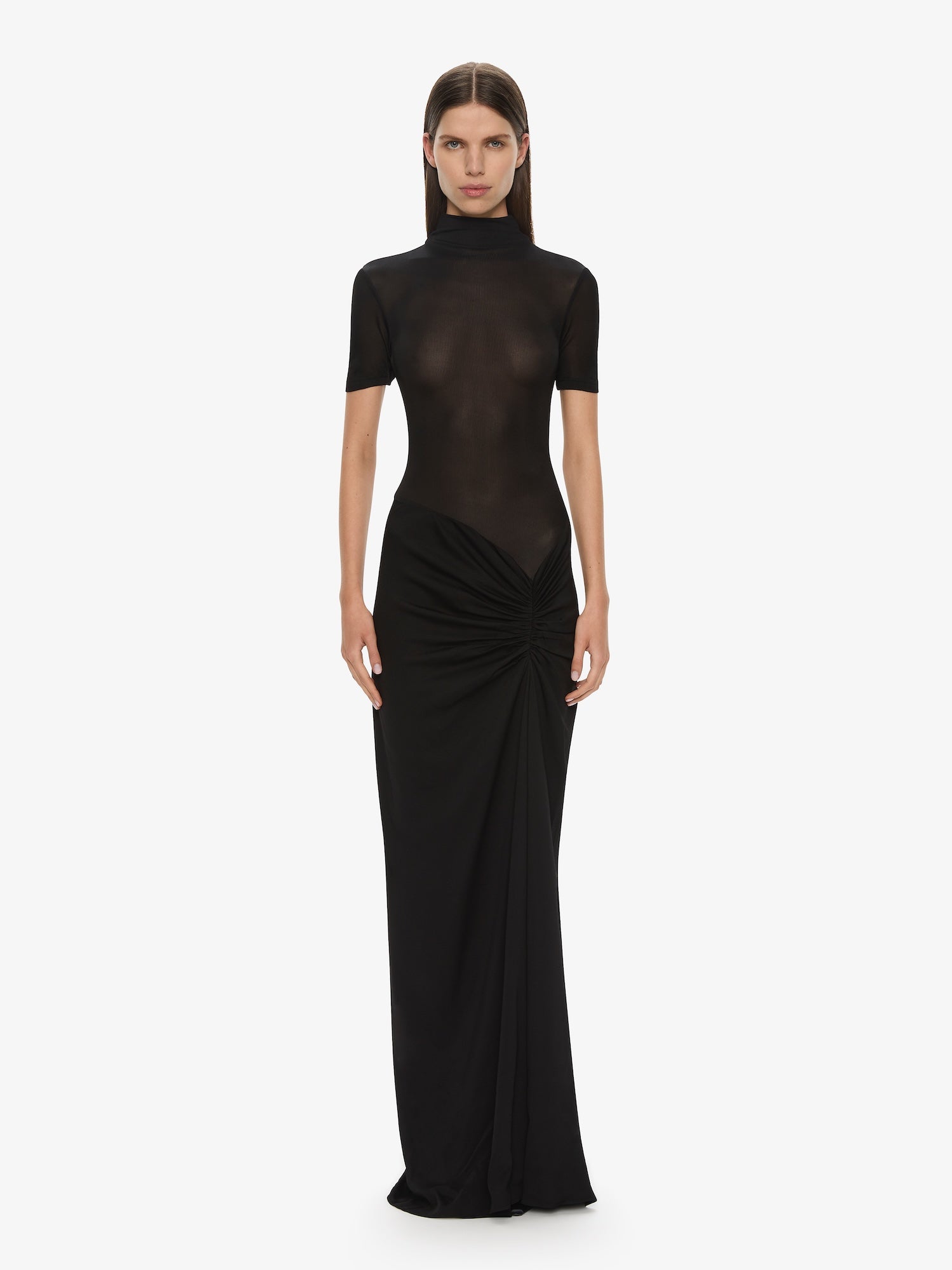 Fusion Ruched Tee Gown