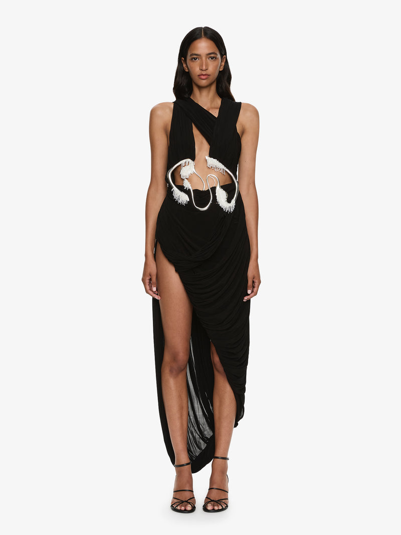 Sculptured Draped Tank Dress - Image 1