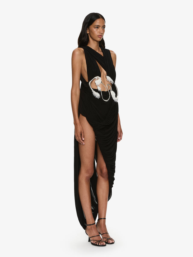 Sculptured Draped Tank Dress