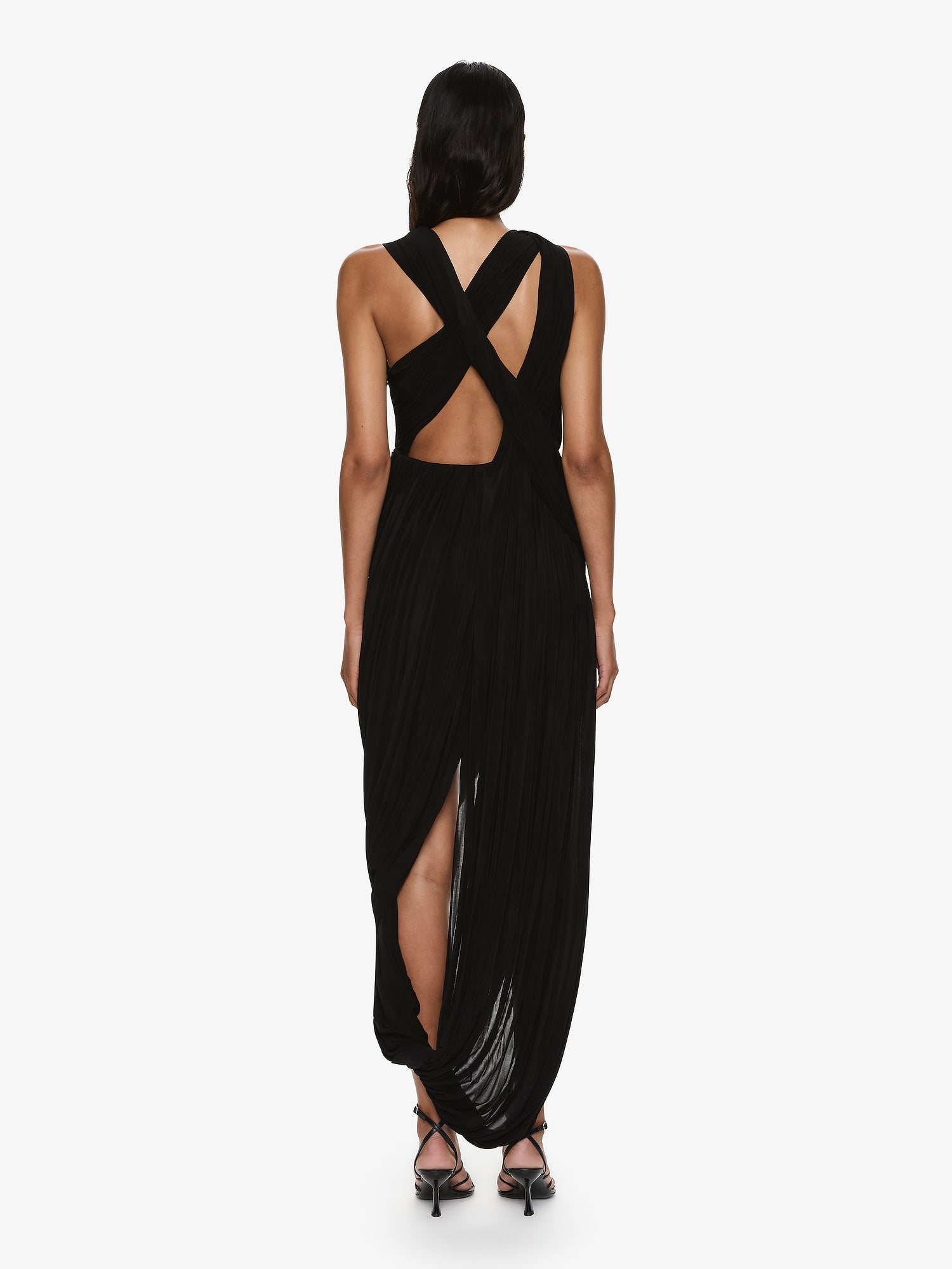 Sculptured Draped Tank Dress