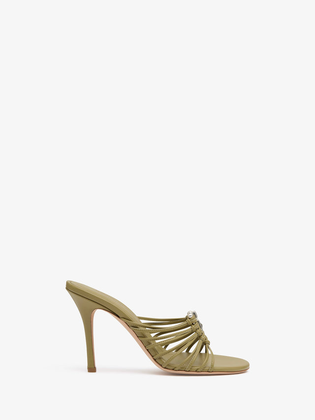 Bezel Quartz Caged Heel