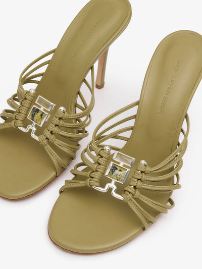 Bezel Quartz Caged Heel