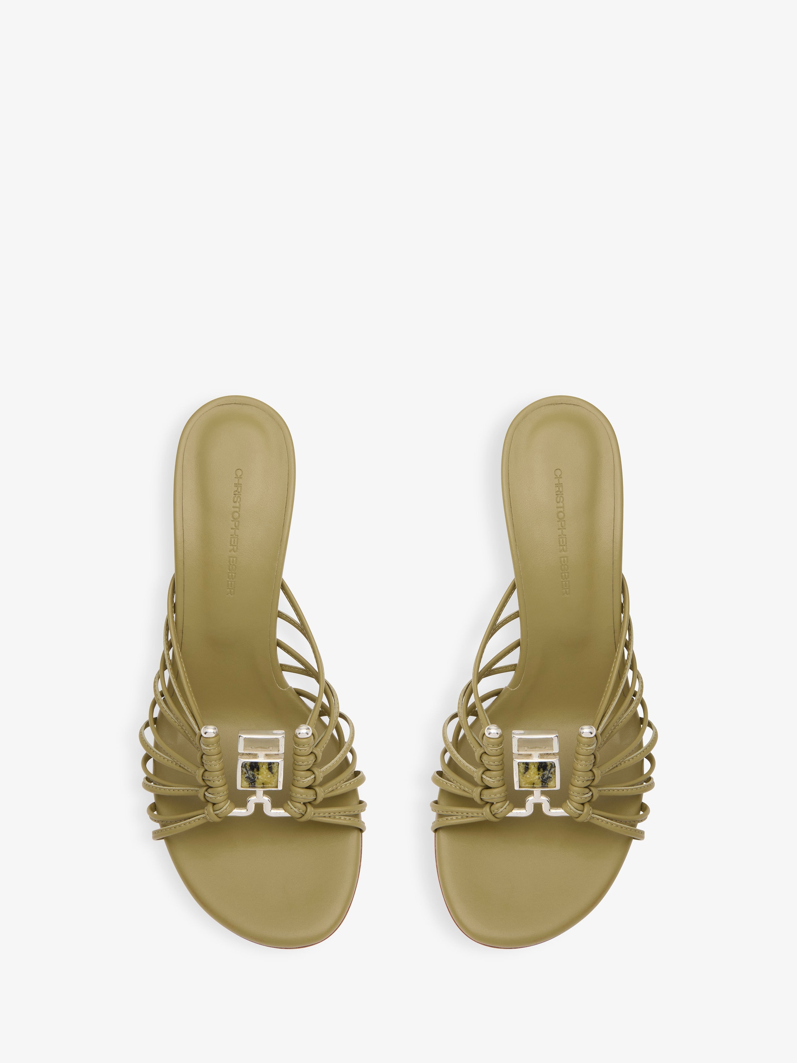 Bezel Quartz Caged Heel