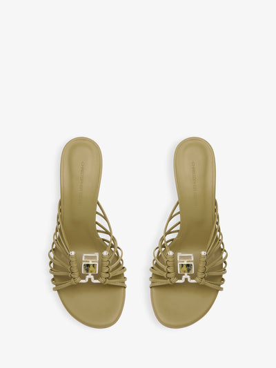 Bezel Quartz Caged Heel