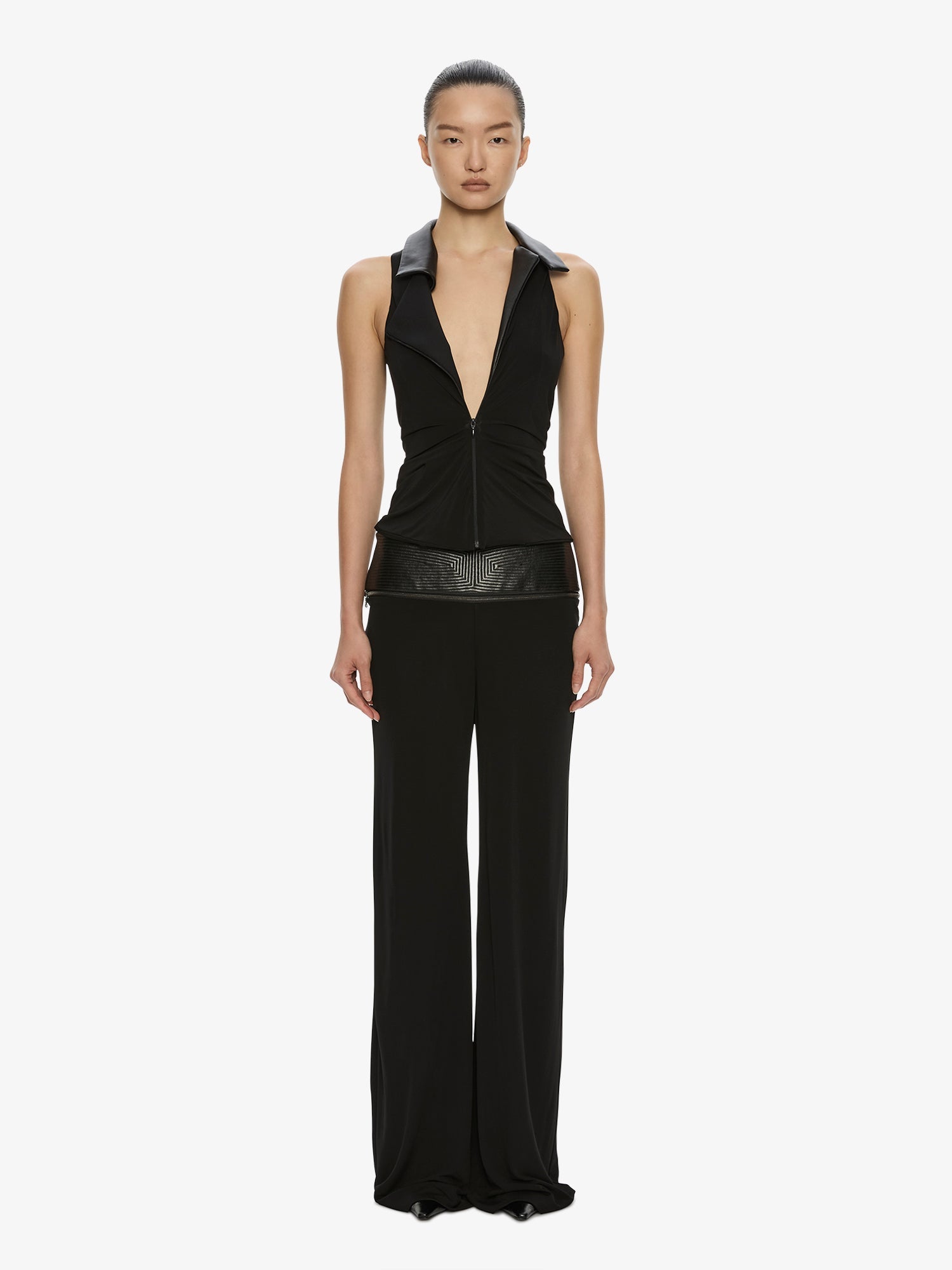 Auto Upholstered Leather Trouser