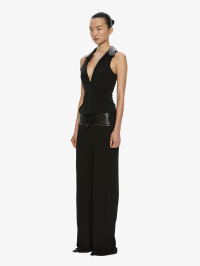 Auto Upholstered Leather Trouser