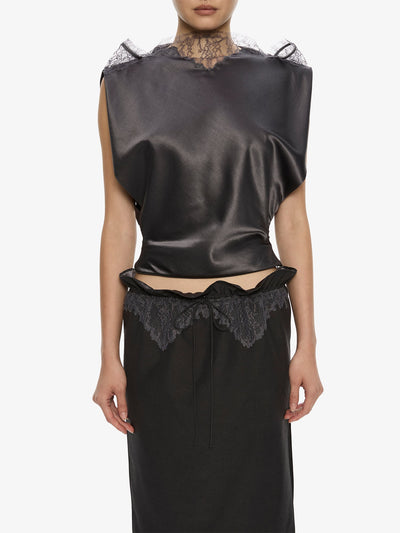 Anais Sateen Lace Top