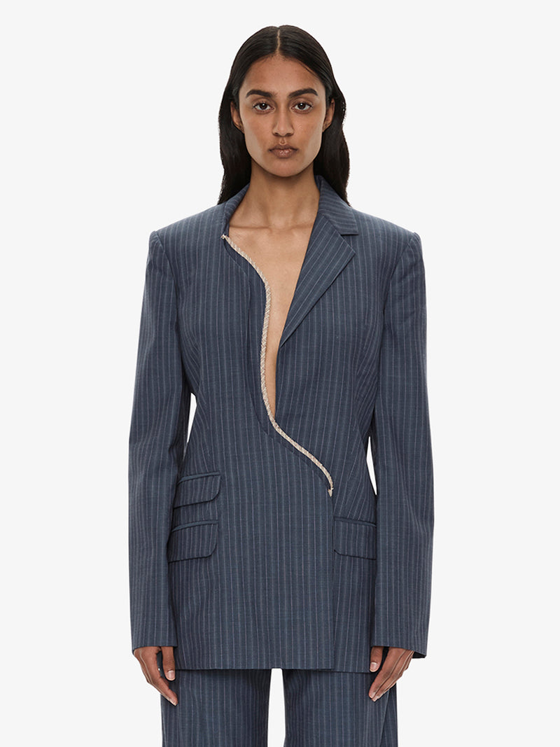 Torrent Pinstripe Blazer - Image 1