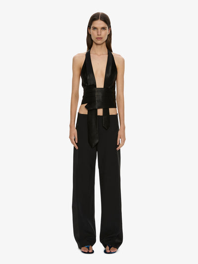 Tuxedo Contrast Wool Trouser