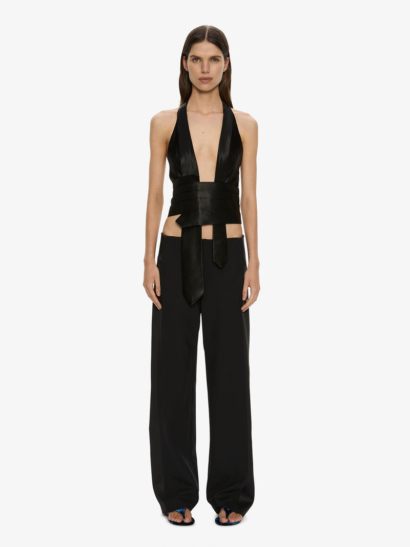 Tuxedo Contrast Wool Trouser - Image 1