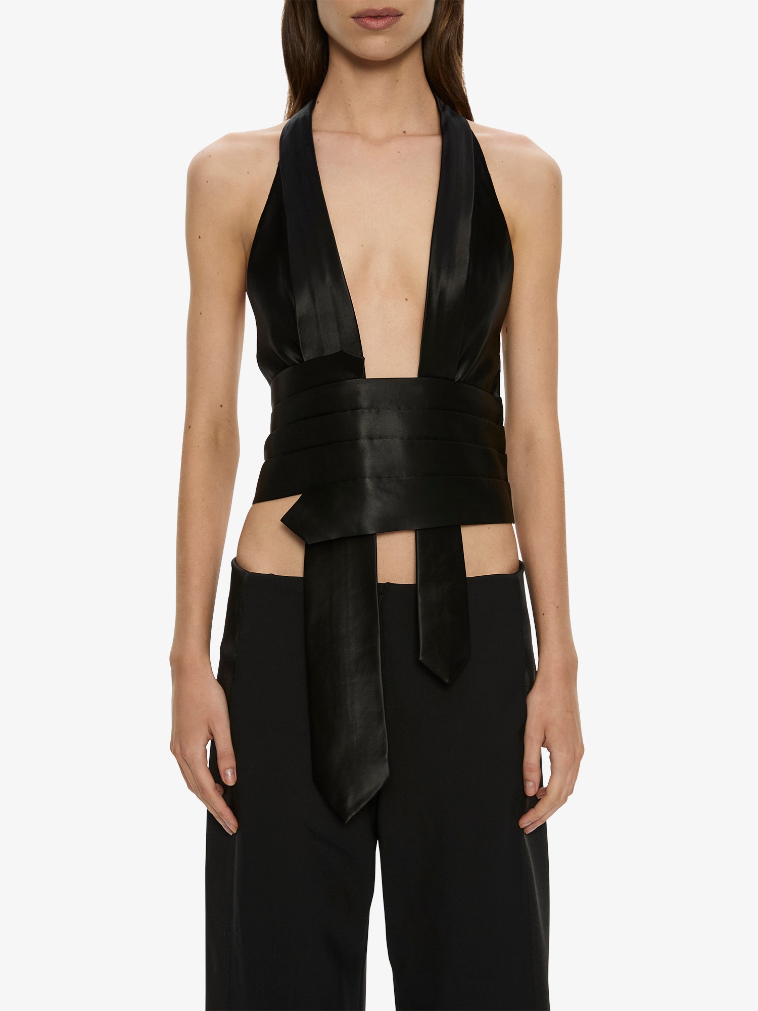 Tuxedo Contrast Wool Trouser