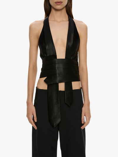 Tuxedo Contrast Wool Trouser