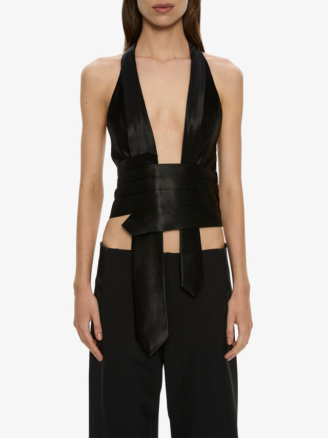 Tuxedo Contrast Wool Trouser