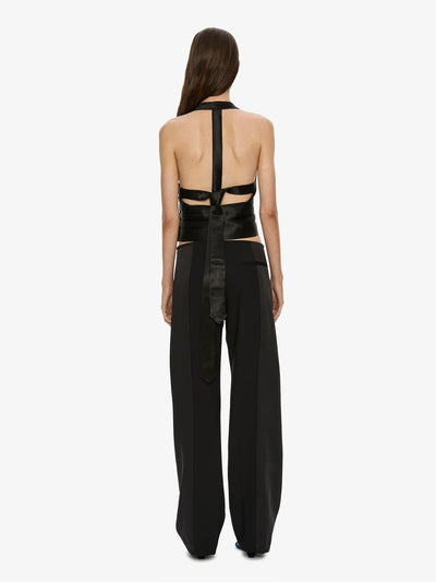 Tuxedo Contrast Wool Trouser